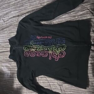 Kavio! Kids XL black Chicago Windy City zip up like new